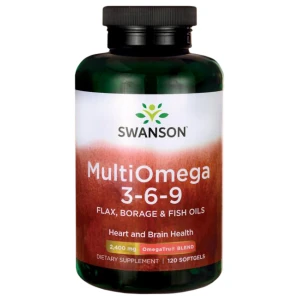 SWANSON Multi Omega 3-6-9 (Flax, Borage, Fish)