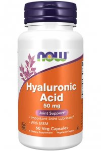 NOW - Hyaluronic Acid с MSM - 60 Капсули