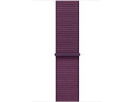 Apple Watch Series 10 GPS 46mm Rose Gold Aluminium Case with Plum Sport Band - M/L